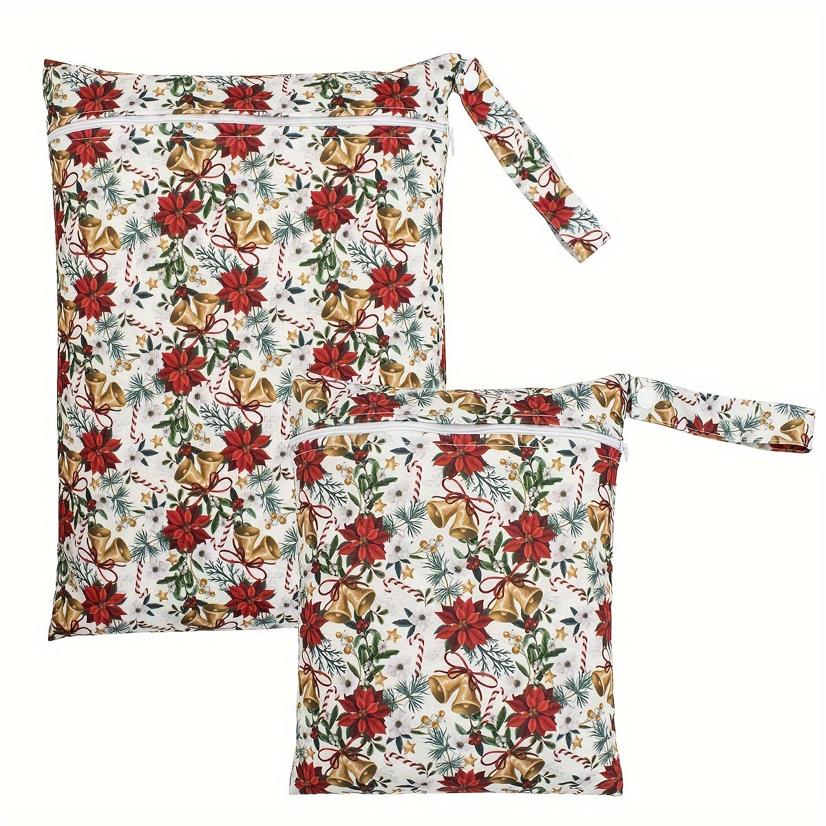 Набор из 2 многоразовых полиэстеровых сумок для влажных и сухих вещей для путешествий, пляжа, спортзала, туалетных принадлежностей