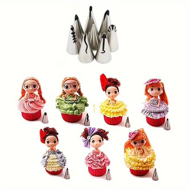 Deluxe Cake Decorating Kit with 200 Pieces Pink Turntable Silicone Piping Tips Reusable Bags