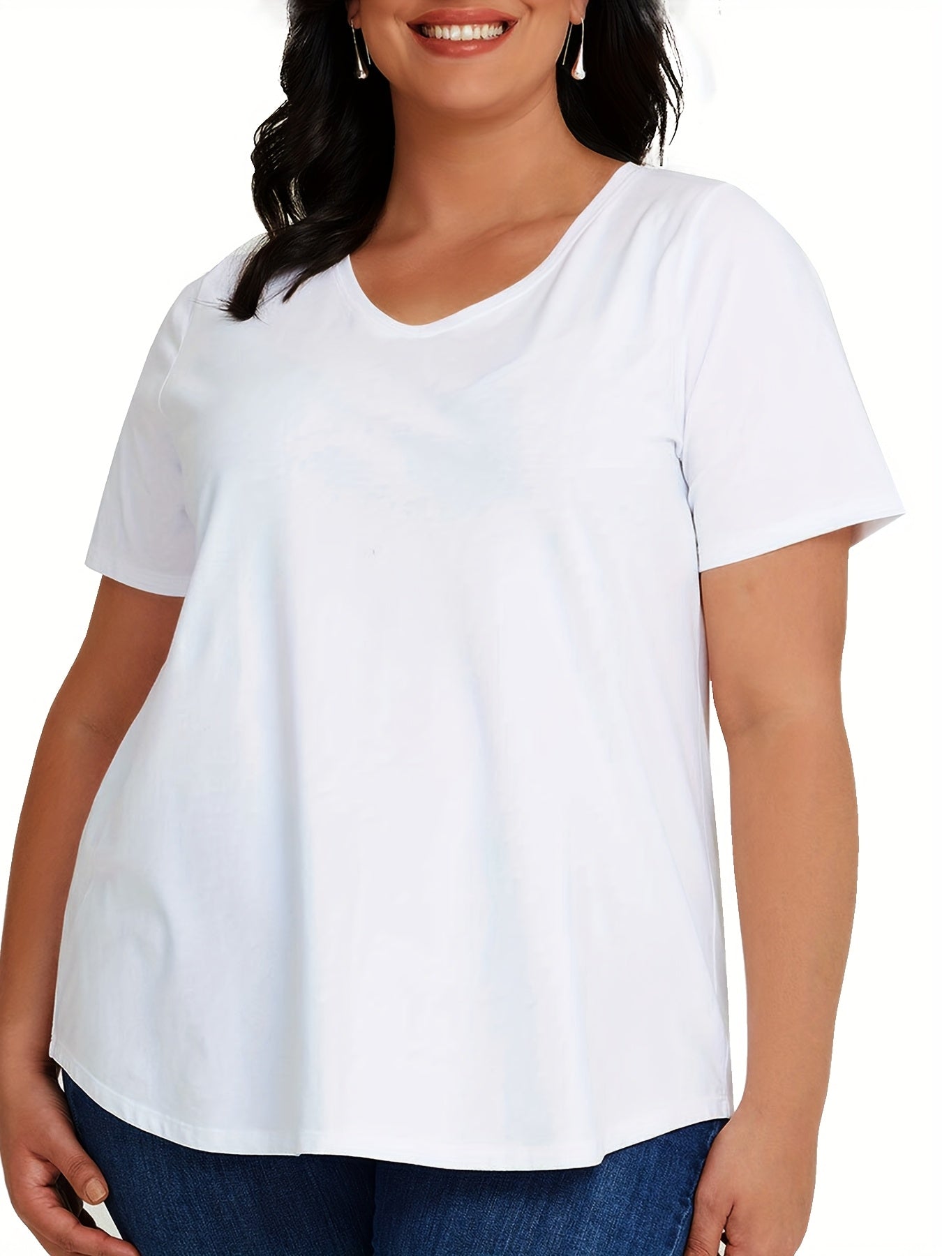 Women Casual Sports T-shirts V-Neck 3-Pack Lightweight Breathable