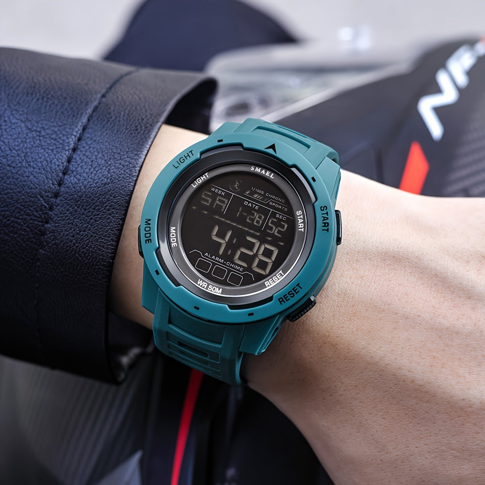 Men's LED Sports Watch Waterproof Shockproof Military Tactical Alarm Clock