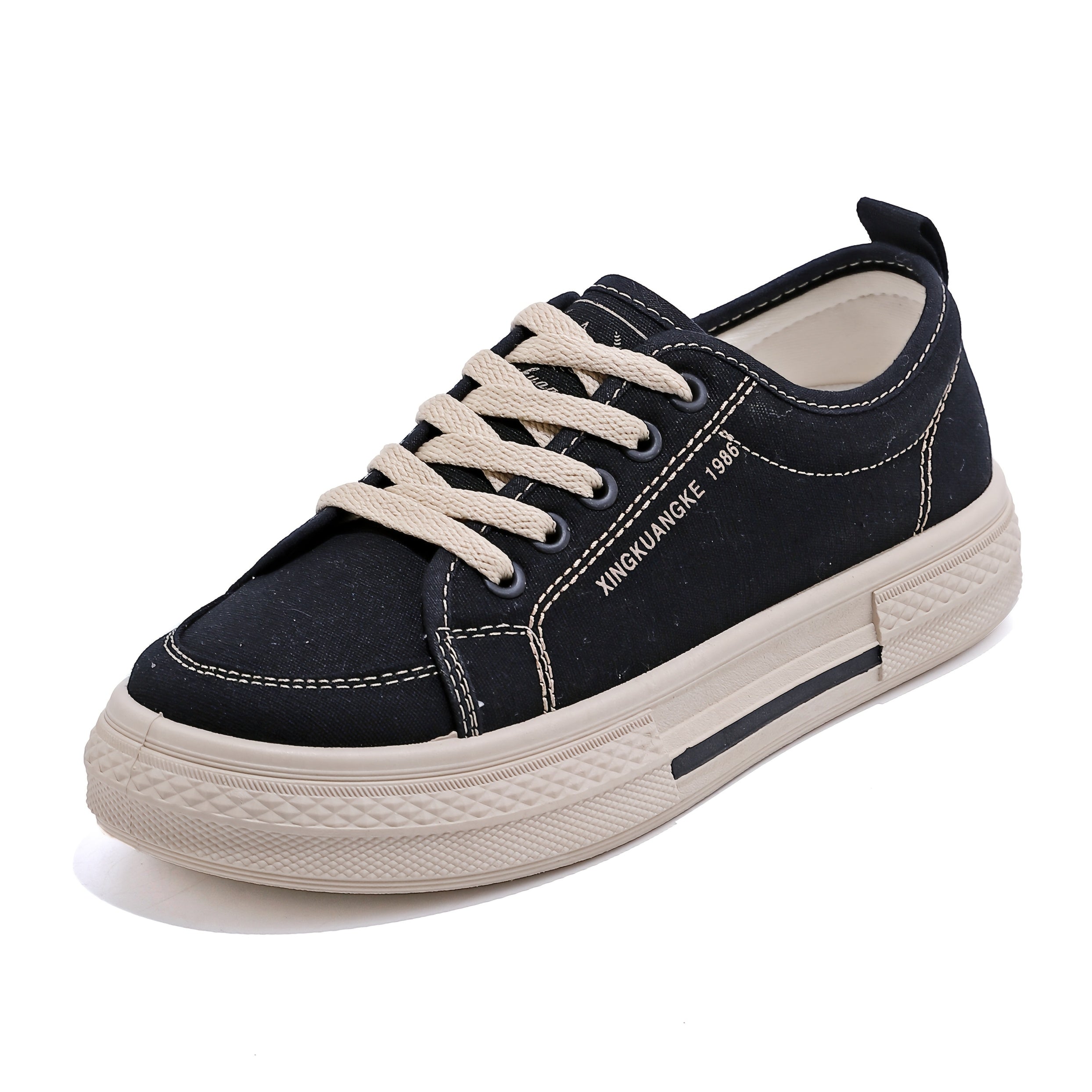 Women's Canvas Flat Shoes, Breathable Slip-On Sneakers, Lightweight and Stylish