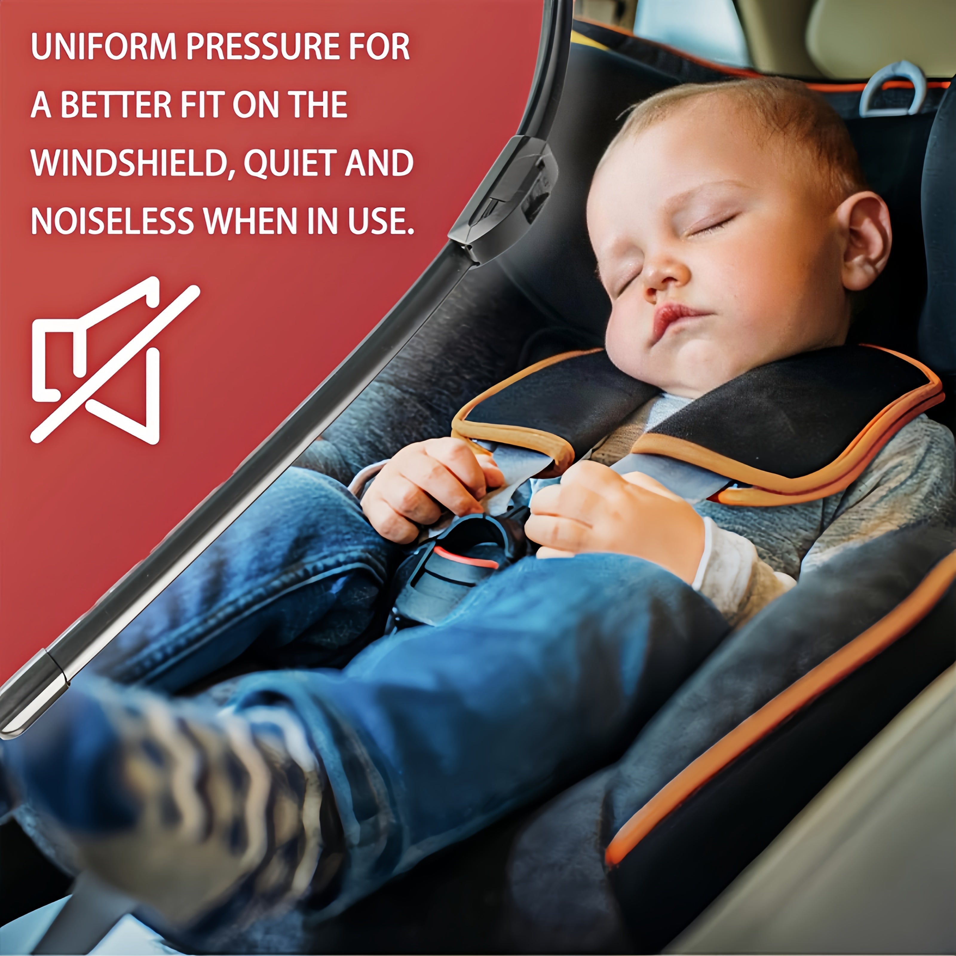 Limpiaparabrisas sin hueso para ventanas de coche, goma duradera, fácil de instalar