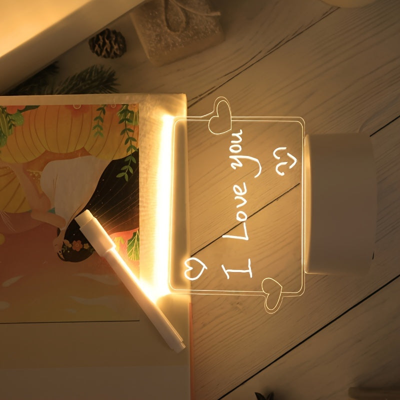 USB LED stol lampasi, o'chiriladigan yozish taxtasi, iliq muhit yoritgichi, kalit nazorati va batareya talab qilinmaydi - uy bezaklari uchun ideal sovg'a tanlovi.