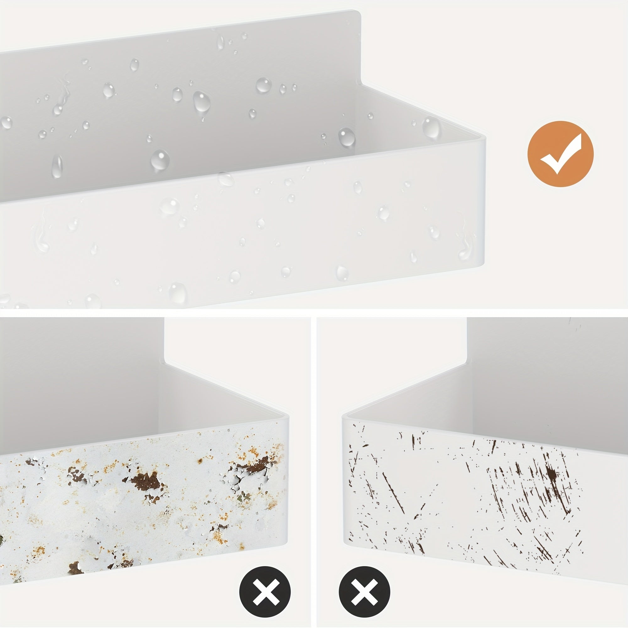 6pcs Magnetic Spice Rack Set Plastic Wall-Mounted Organizer for Refrigerator Oven