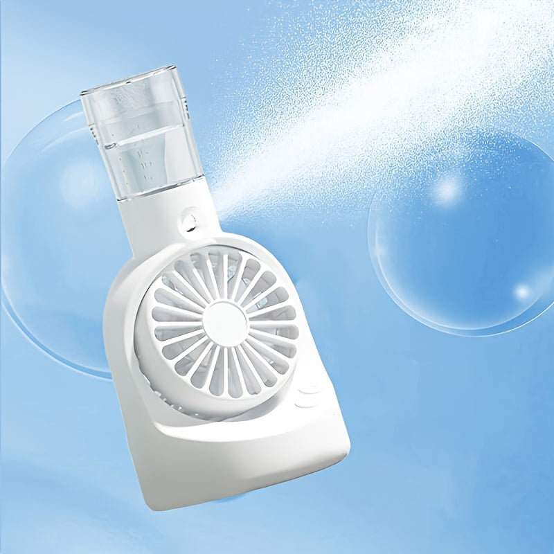 Portable Rechargeable Spray Fan for Indoor Outdoor Use USB Powered