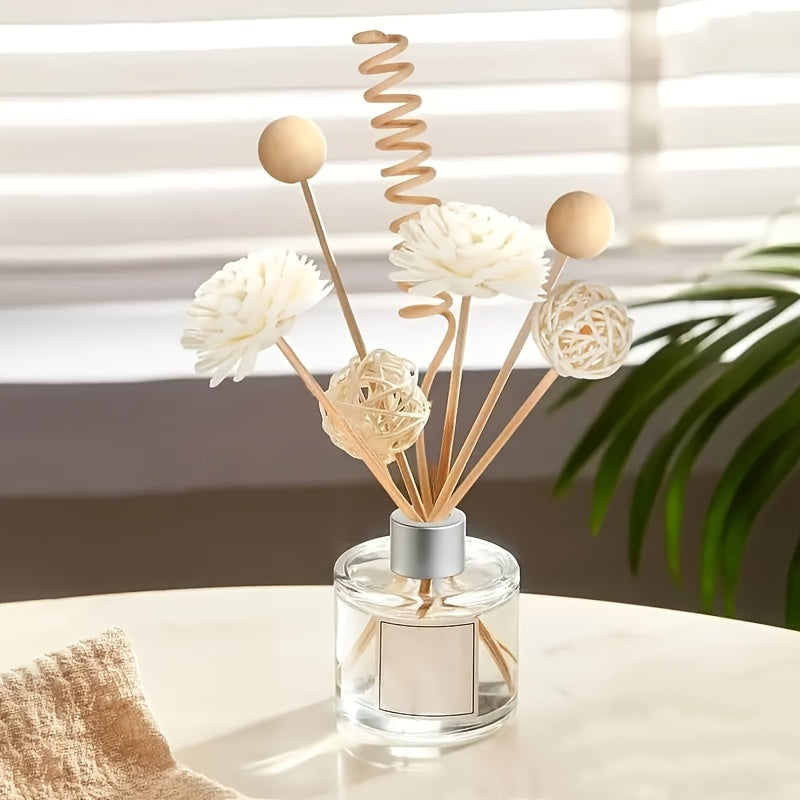 Aromatherapy Diffuser Set with Reed Sticks Rattan Balls and Branches for Home Decor