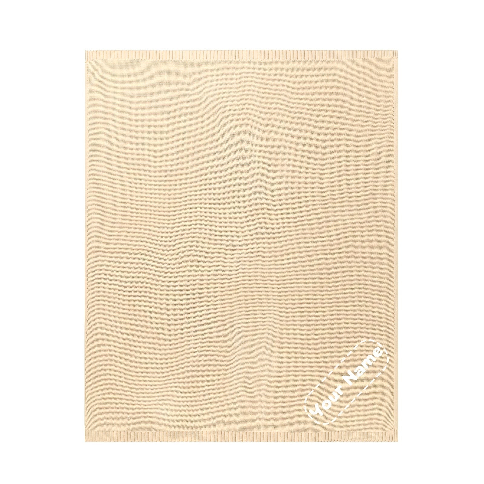 Personalized Name Blanket Soft Acrylic Knit 100x80cm Cozy Gift for All Seasons