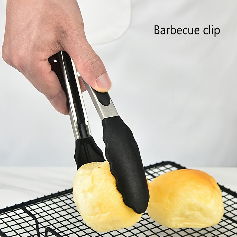 Stainless Steel and Nylon Kitchen Tongs Heat Resistant Easy Grip for BBQs and Cooking