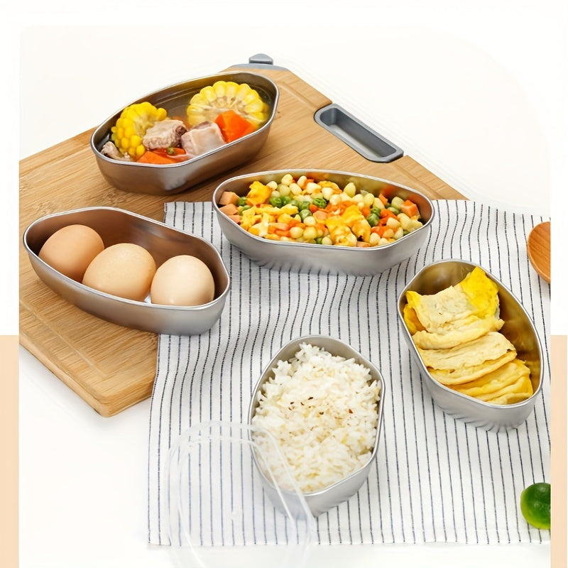 Set of 3 Stainless Steel Steamer Baskets for Rice Cooker Food-Grade Divided Trays Kitchen Cooking Inserts