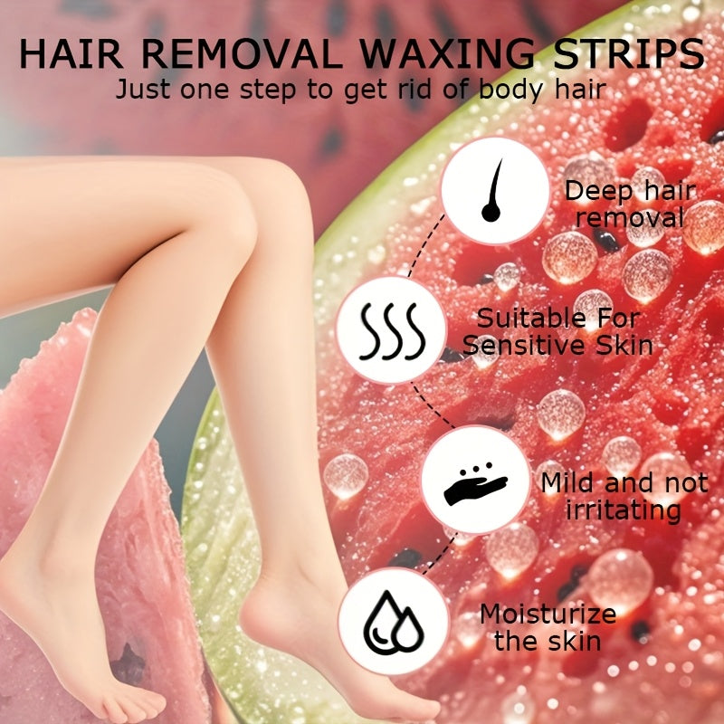 20 Pcs Watermelon Hair Removal Wax Paper, Painless, Long Lasting