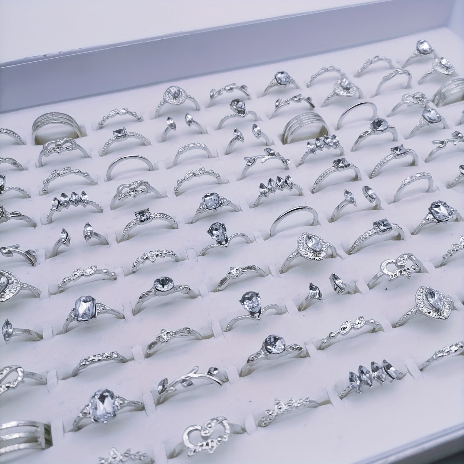 Women's Bohemian Charm Rings Assorted Set 30 Pieces Gift-Ready Wholesale