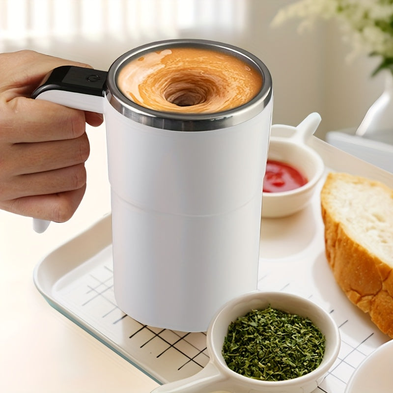 Portable Stainless Steel Electric Coffee Mug with Temperature Display