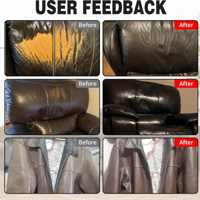 Leather Care Balm for Car Seats Sofas Bags Recoloring 120g