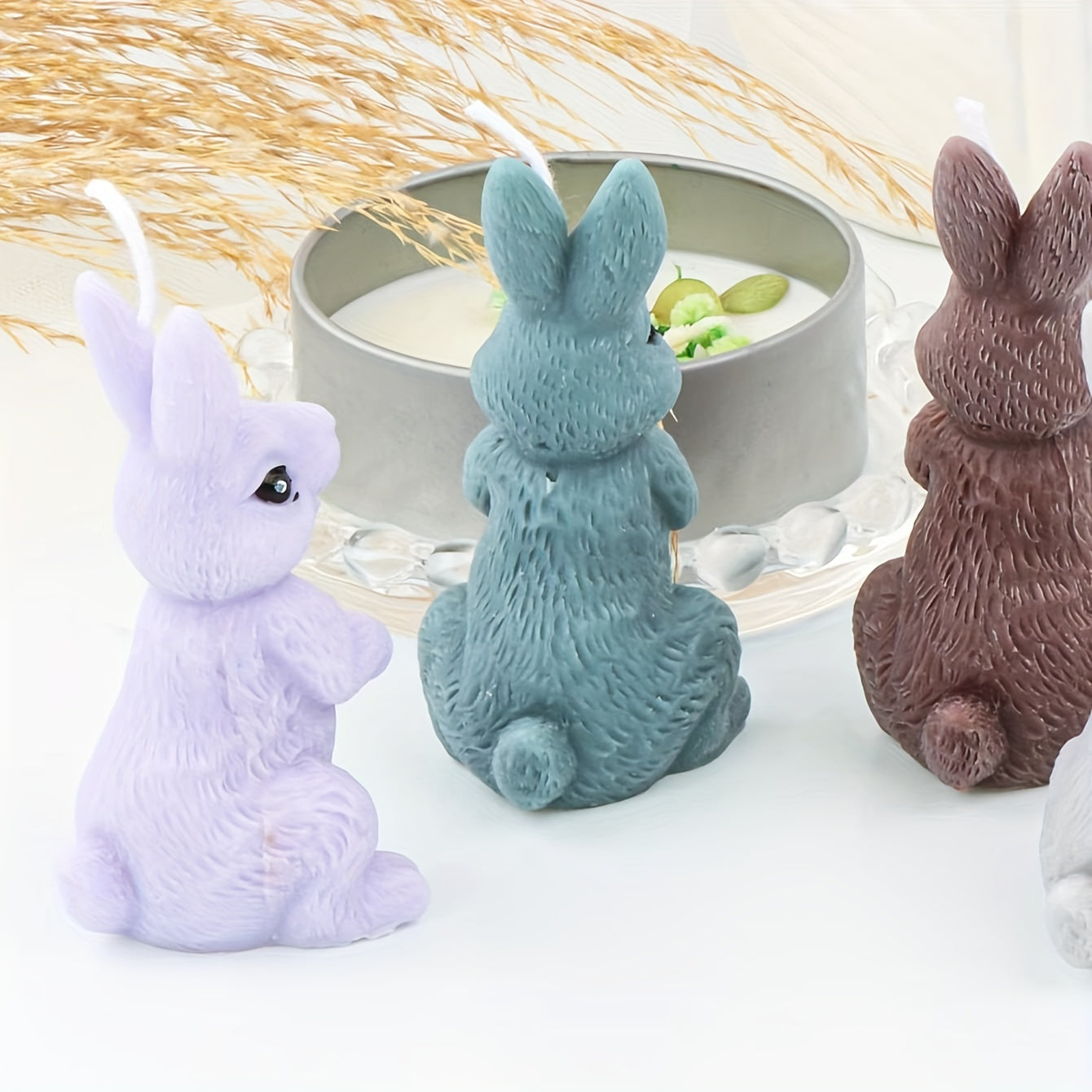 Silicone Rabbit Mold for Fondant, Chocolate, Gummy, Soap, and Ice Cubes