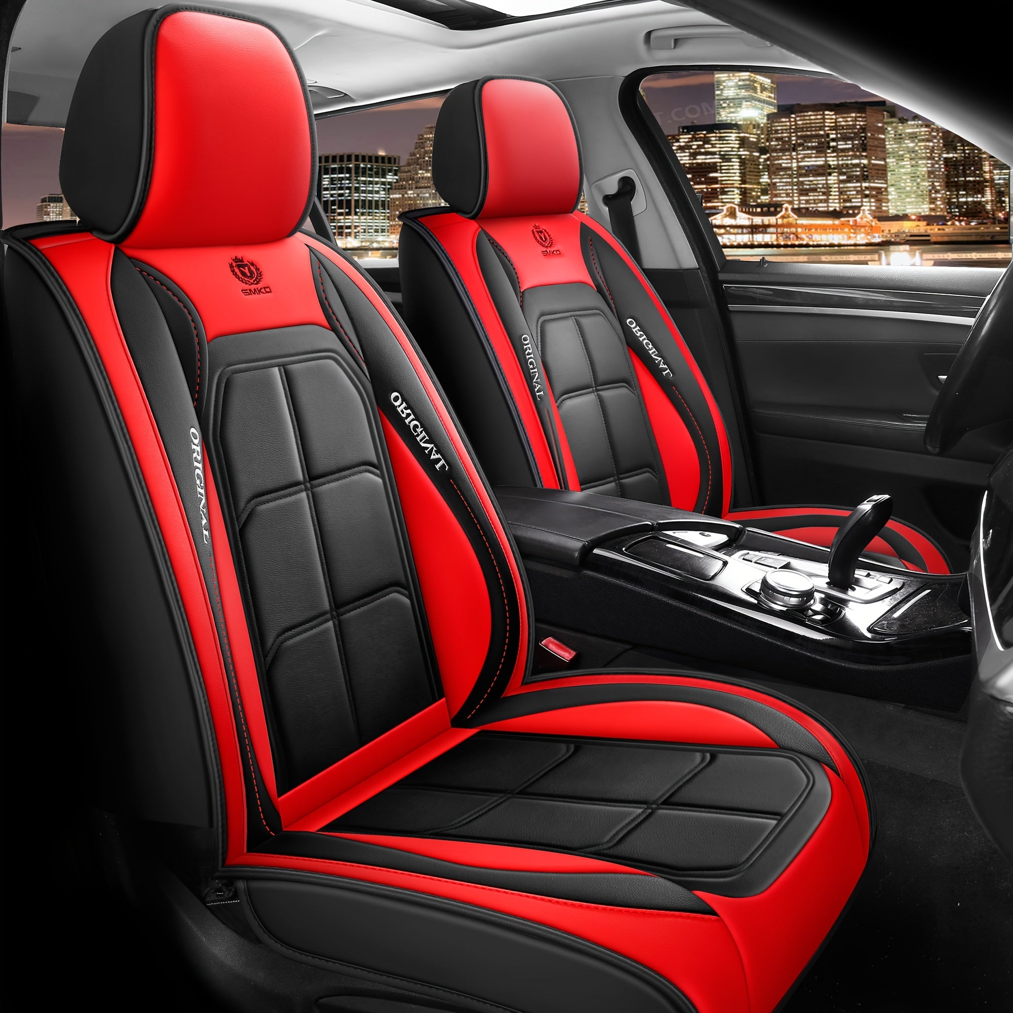 Car Front Seat Cushion Lightweight Sponge Ergonomic All-Season Rectangular