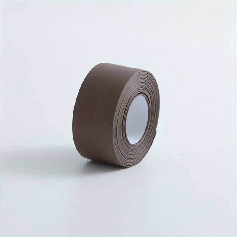 1 dona PVC suv o'tkazmaydigan muhrlash lentasi lavabolar, pechlar, oshxona va hammom uchun. Muhrlash, bezatish va himoya qilish uchun ideal.