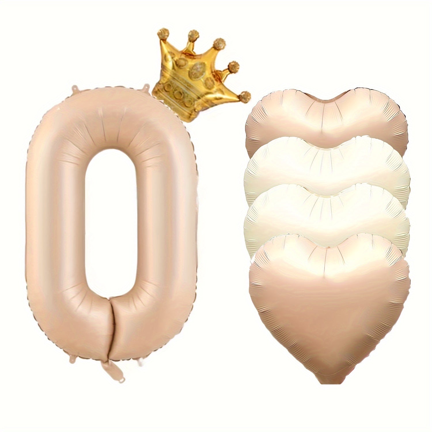 Tug'ilgan kunlari va tadbirlar uchun 6 ta raqamli folga baloni to'plami