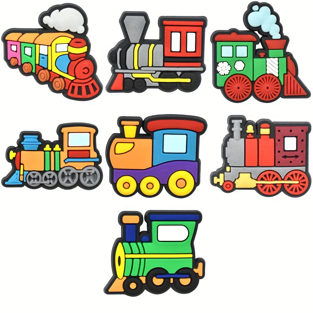 Unisex PVC Shoe Charms Pack of 7-25 Vehicle Boat Airplane Bike Decorations