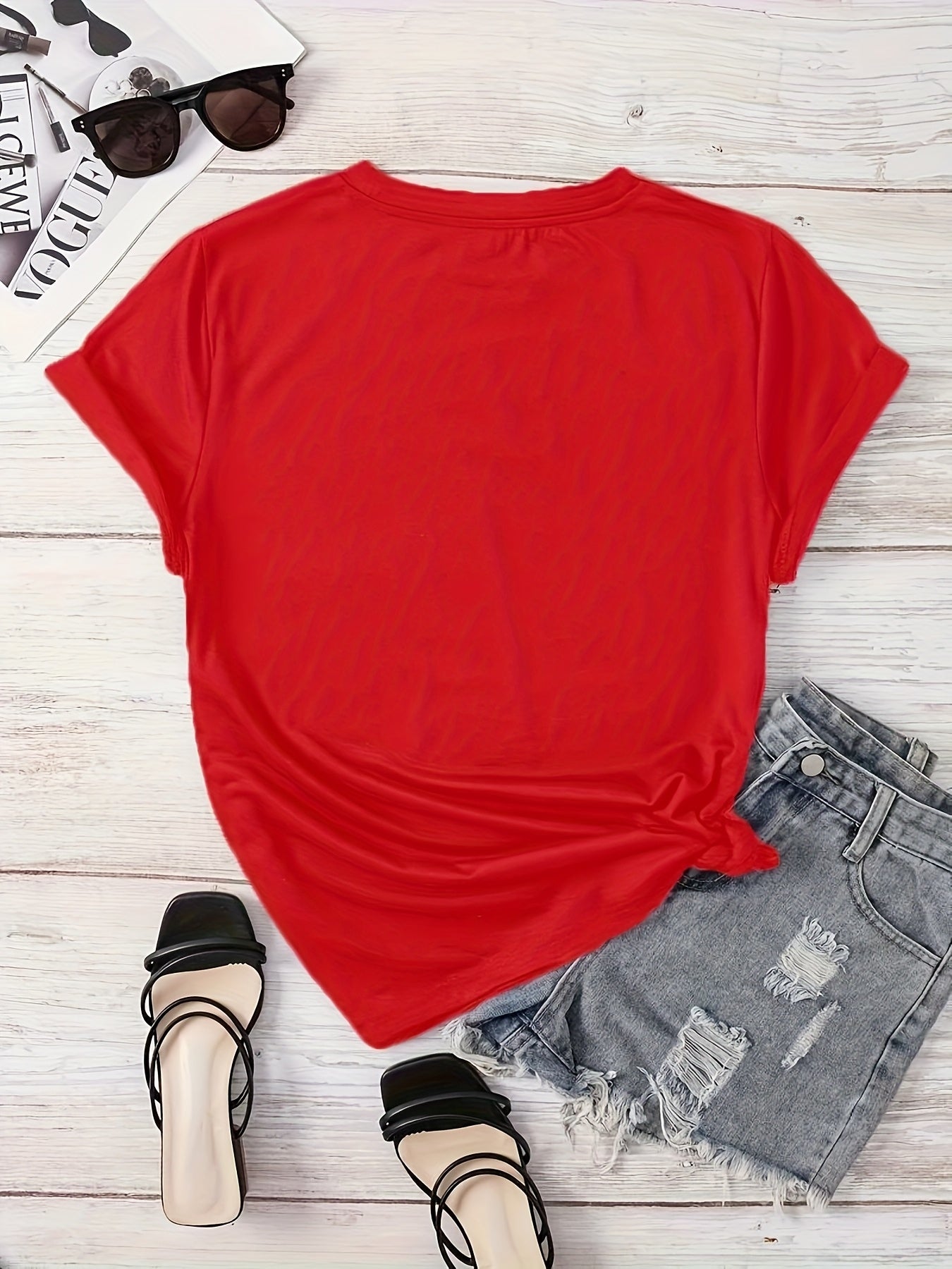 Camiseta de algodón casual para mujer de tallas grandes con estampado de aves coloridas