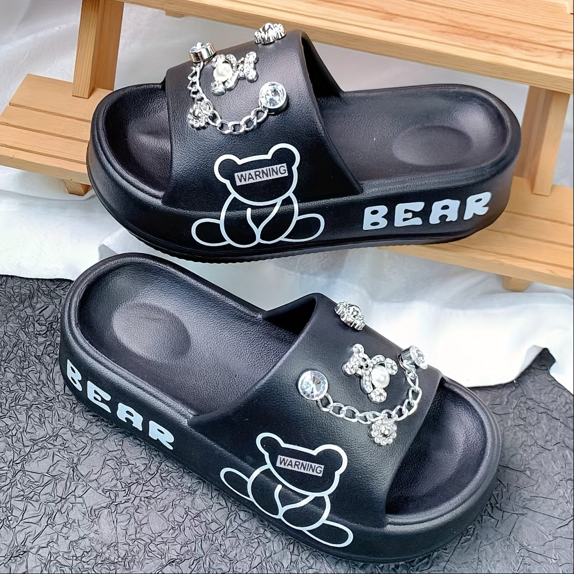 Women's Slip-On Summer Sandals Open Toe Comfortable Slip-On Slides