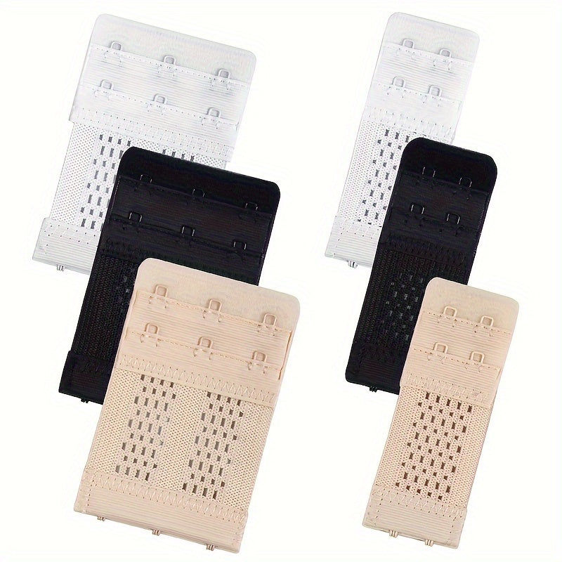 Set of 6 Elastic Bra Strap Extenders for Comfortable Fit Women’s Lingerie