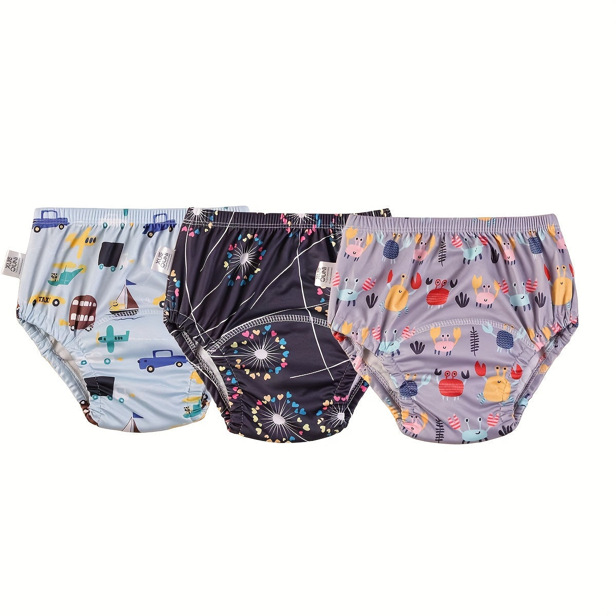 Set of 3 Reusable Breathable Kids Training Pants for Toddlers Boys Girls