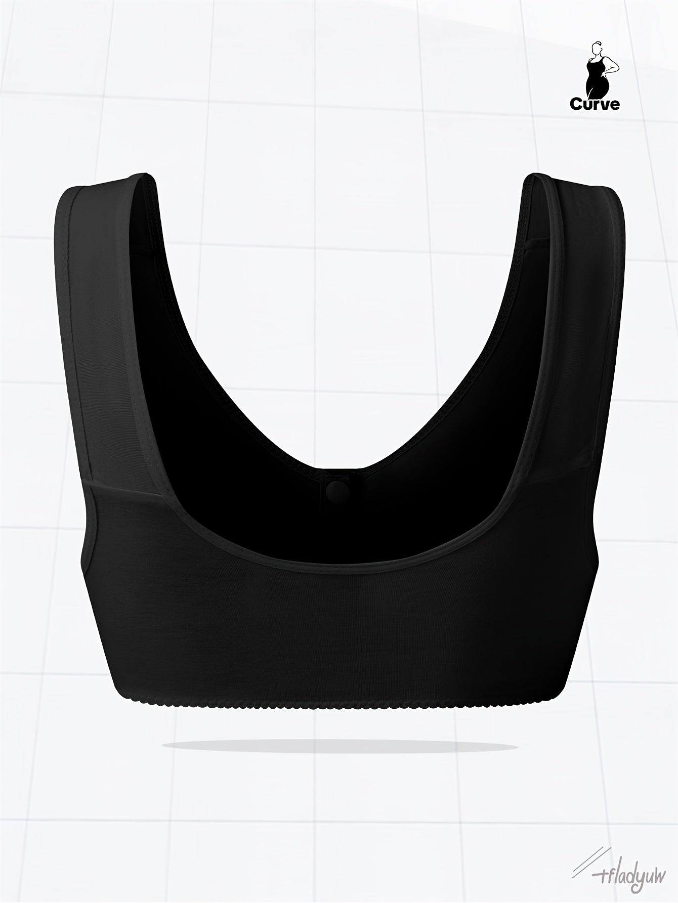 Большой женский бесцветный безрукавный бюстгальтер с передней пряжкой, стильный, беспроводной, дышащий, без стального кольца