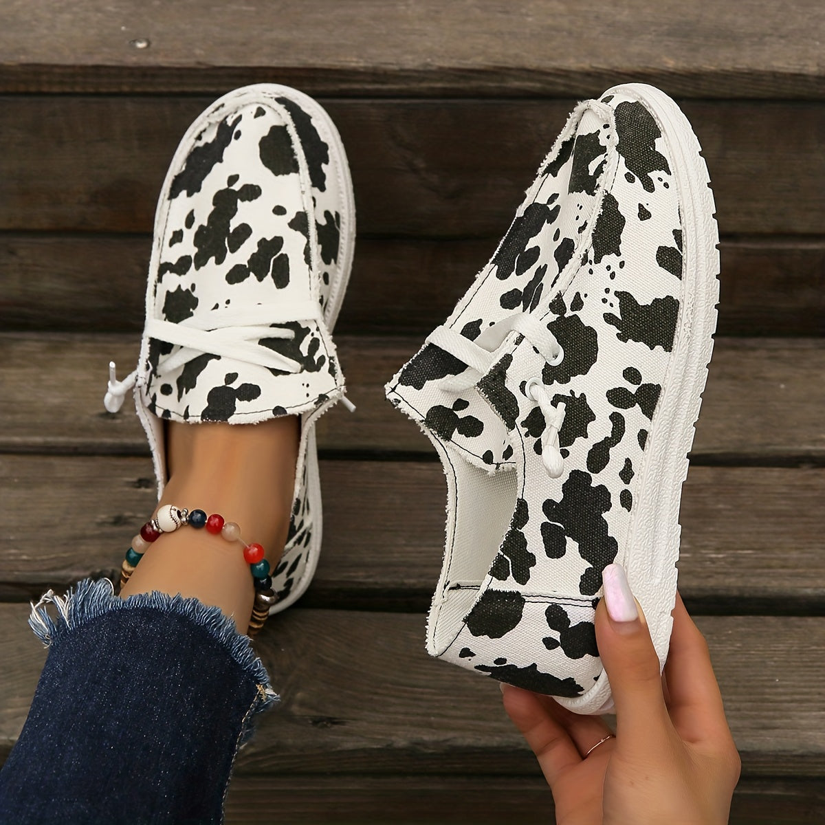 Women's Plus Size Lightweight Breathable Penny Loafers Gray White Casual Slip-On Shoes