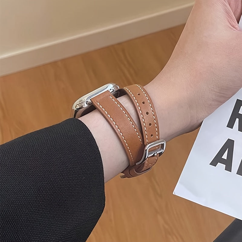 14-ta qismli ko'p rangli sun'iy charm smart soatlar uchun bantlar, iWatch Series SE/1-9 va Ultra bilan mos keladi, erkaklar va ayollar uchun mos keladigan ikki marta aylantiriladigan moslashuvchan.