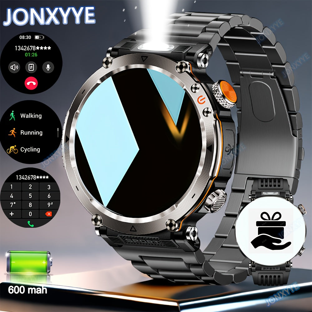 Men's Rugged Smartwatch 1.7 Inch Touchscreen Fitness Tracker Waterproof