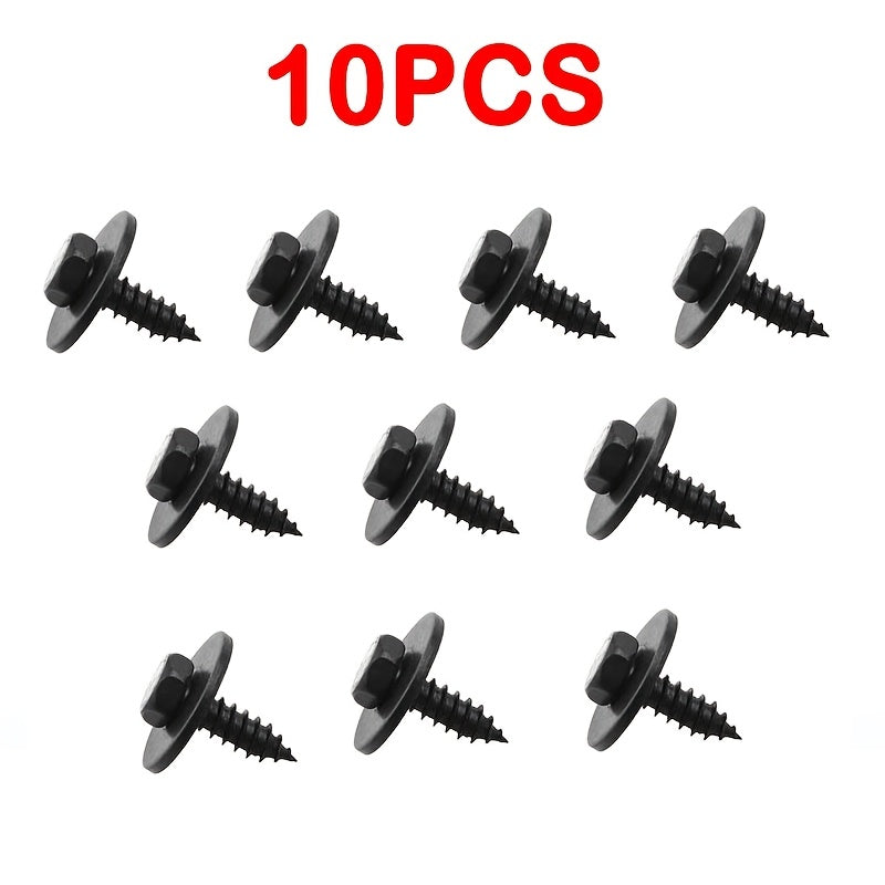 10/20/30 шт. металлическая защитная пластина двигателя, винт, для бампера, гайки, шайбы, зажимы