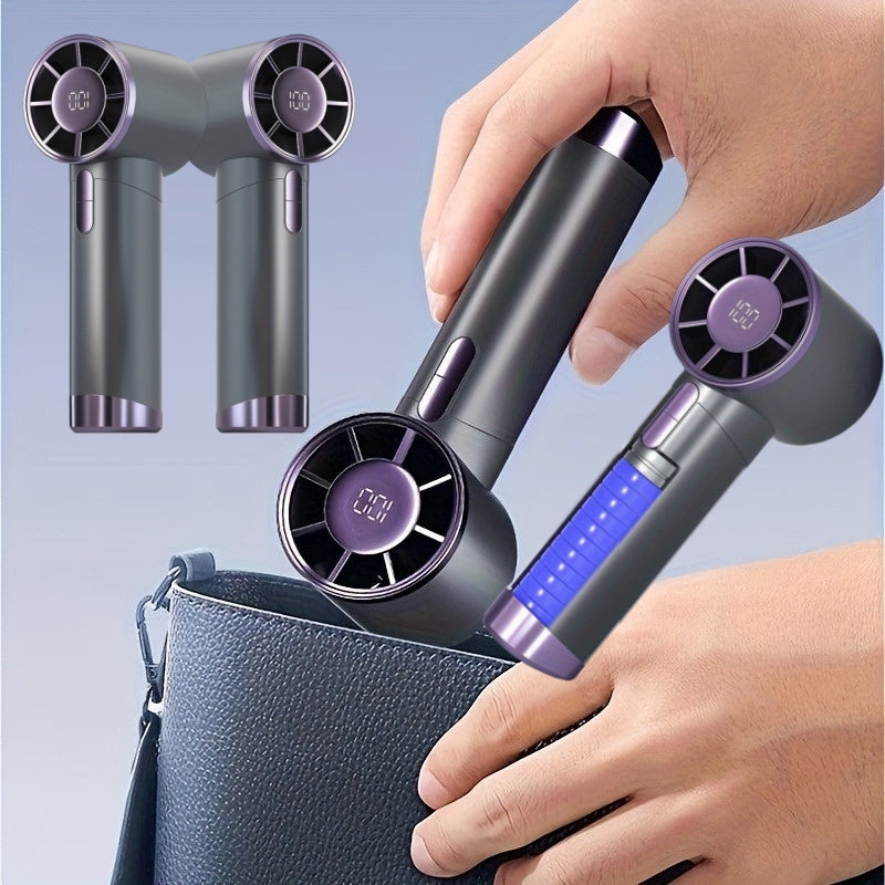 Mini Handheld Fan with Strong Airflow for Students Office Classroom Use