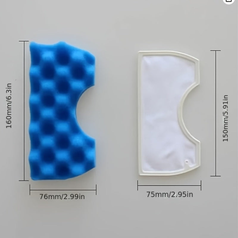 Koʻk plastmassa HEPA filtri vakum tozalash uchun havo tozalash pleatli dizayn