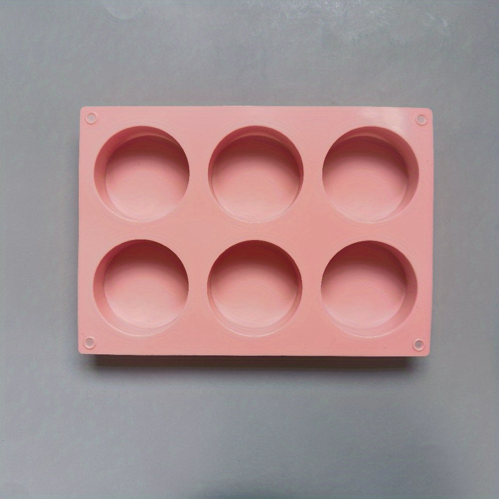 6 Cavity Silicone Mold for Candles, Chocolates, Desserts, Ice Cubes, Soap, and More