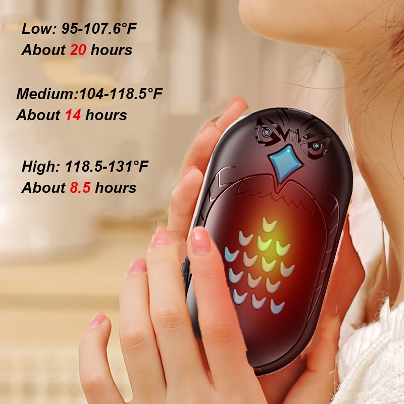 Portable Hand Warmer and Power Bank 3000mAh Rechargeable for Outdoor Camping Travel