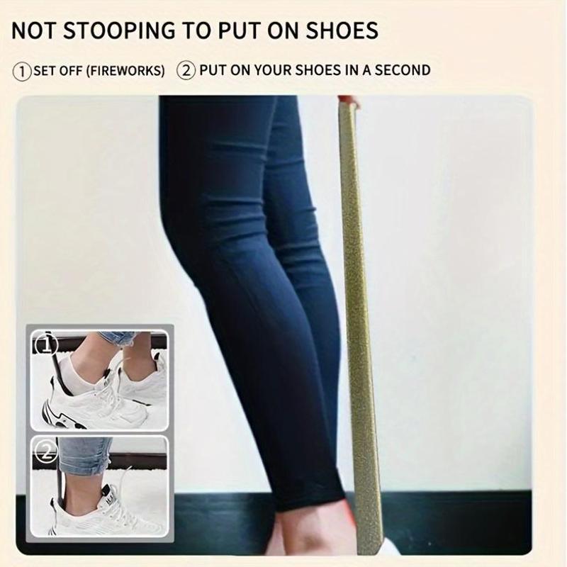 Unisex Stainless Steel Extra-Long Shoe Horn Durable Easy Slip-On