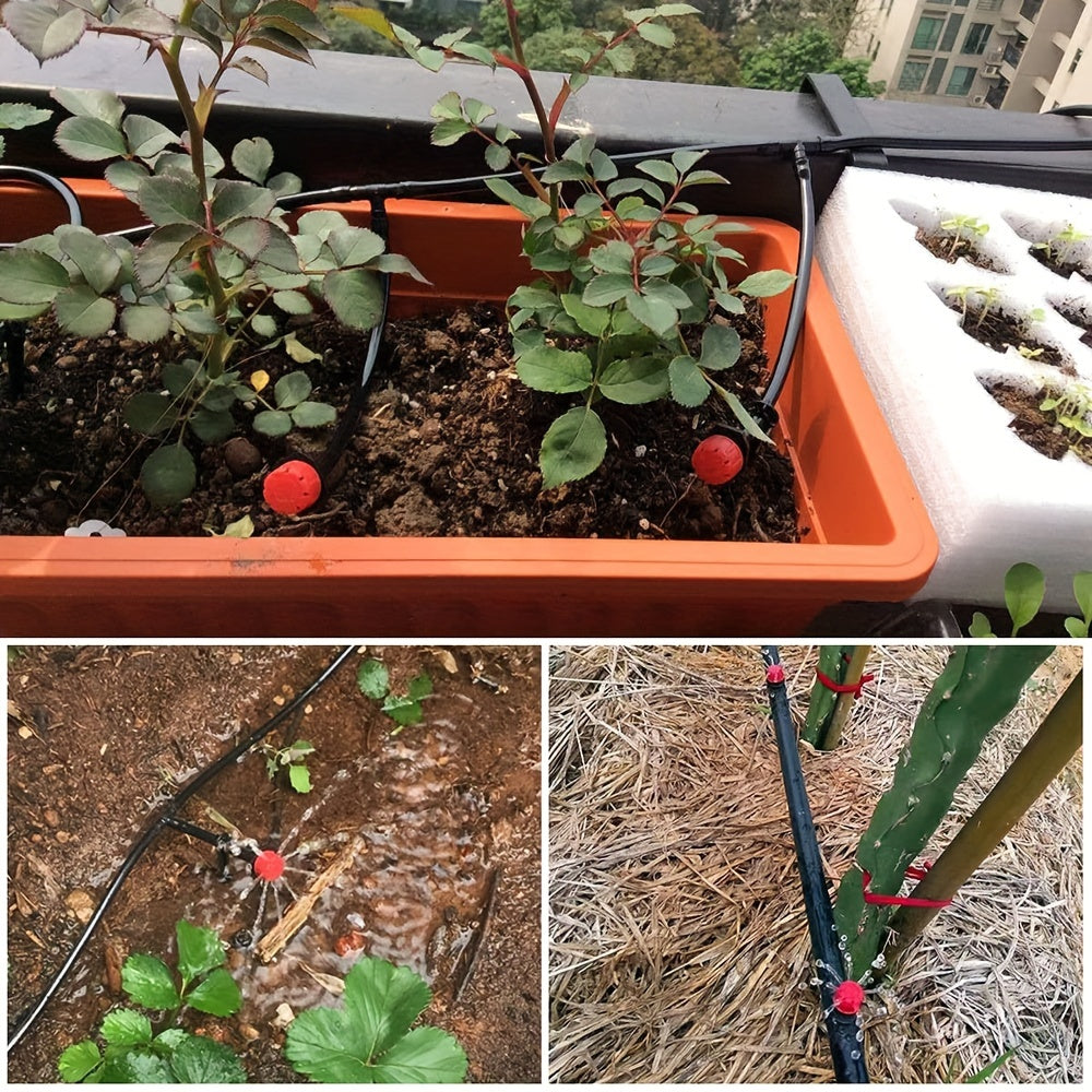 Регулируемые капельницы для сада 4 мм/7 мм система полива 360 градусов