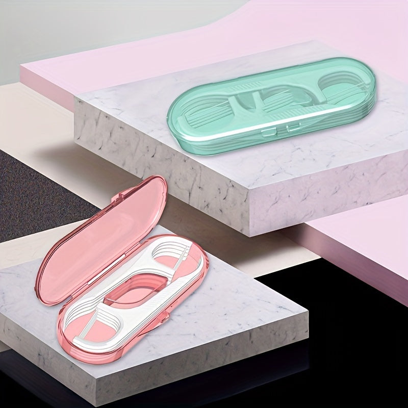 Tish ipi cho'plari uchun dozator, saqlash qutisi, portativ tish ipi tutgichi