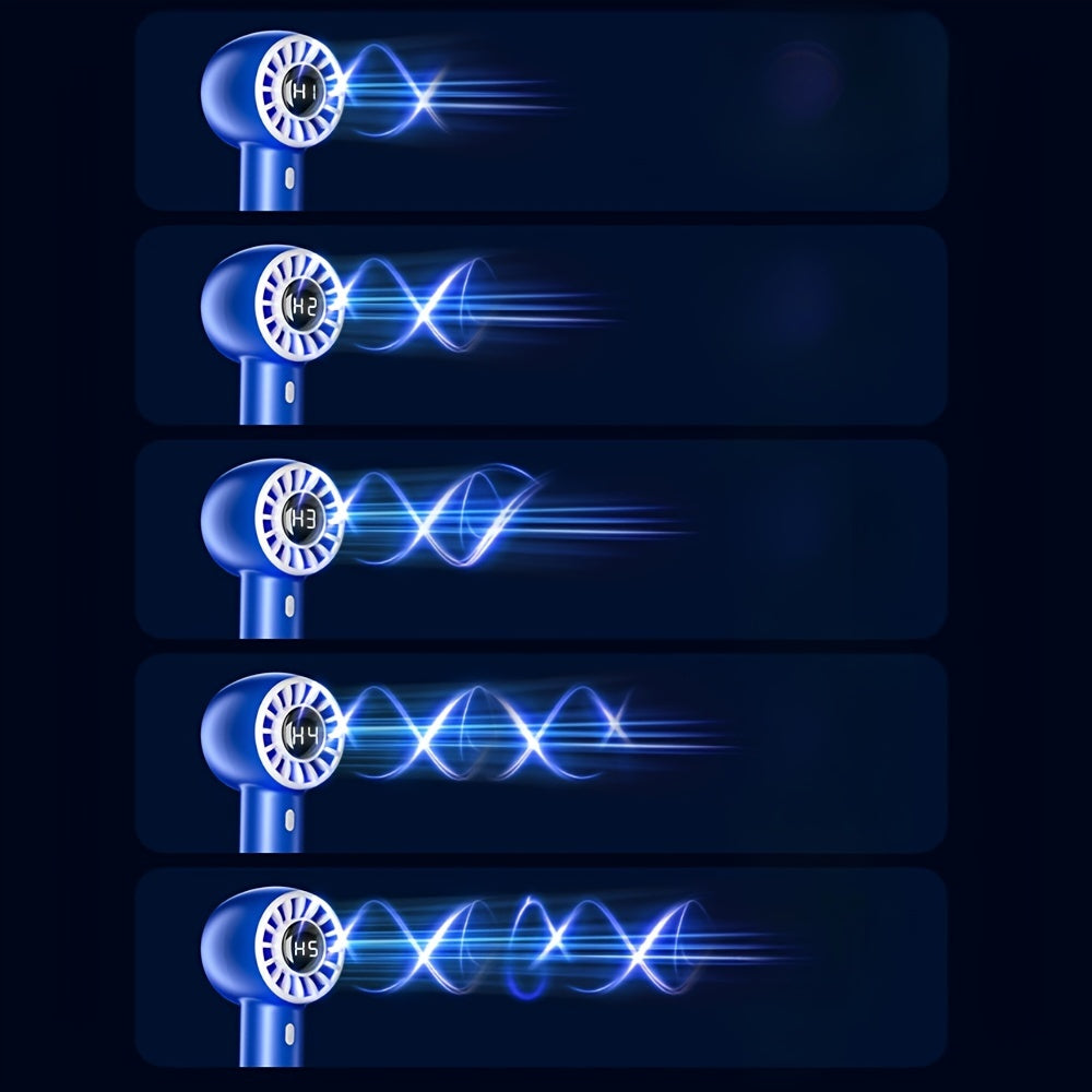 Portable Handheld Fan with Carabiner USB Battery Powered for Travel Camping Desk Bicycles