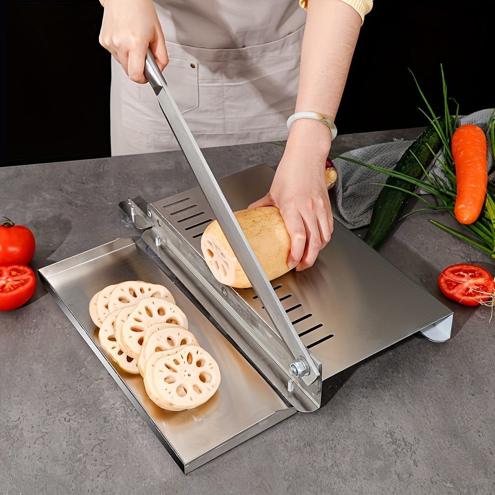 Large Stainless Steel Manual Mandoline Slicer 27cm Vegetable Fruit Meat Cutter