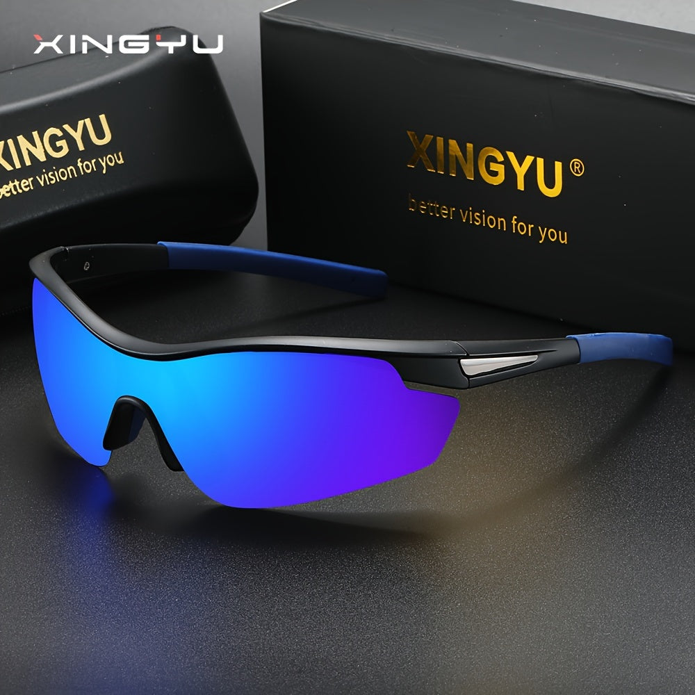 Outdoor Sports Polarized Sunglasses Camouflage Wrap Around Windproof for Men Women Cycling Fishing Driving