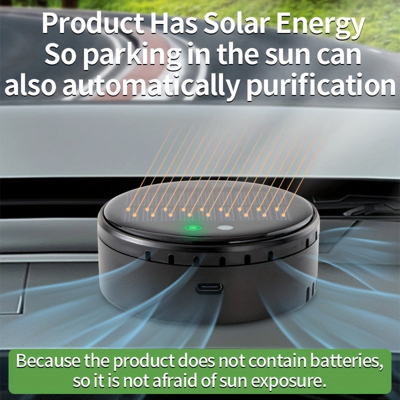 Car Air Purifier USB Portable Odor Eliminator Dust Remover Quiet Freshening