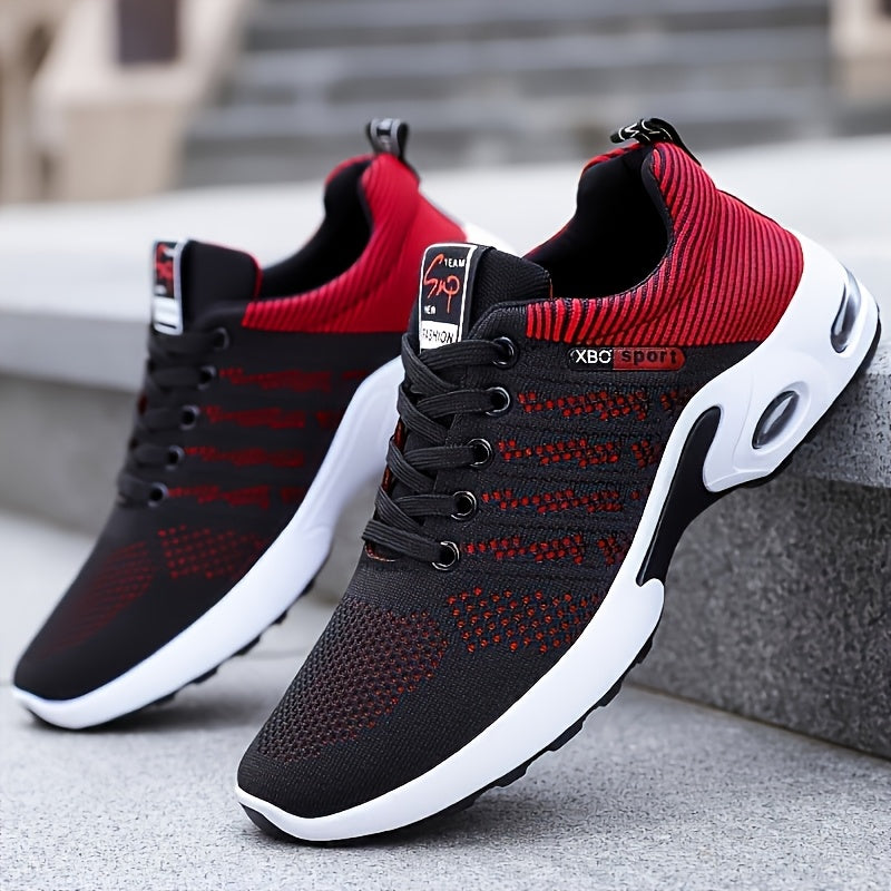 Men's Mesh Knitted Casual Sports Shoes for Outdoor Travel All-Season