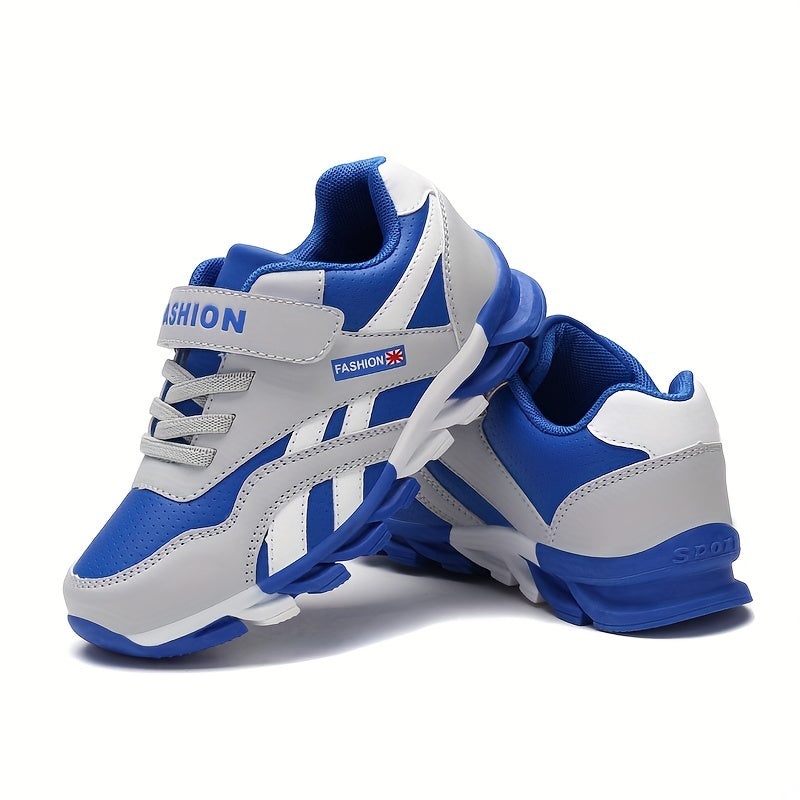 Children's Breathable Lightweight PU Sneakers for Boys All-Season Casual