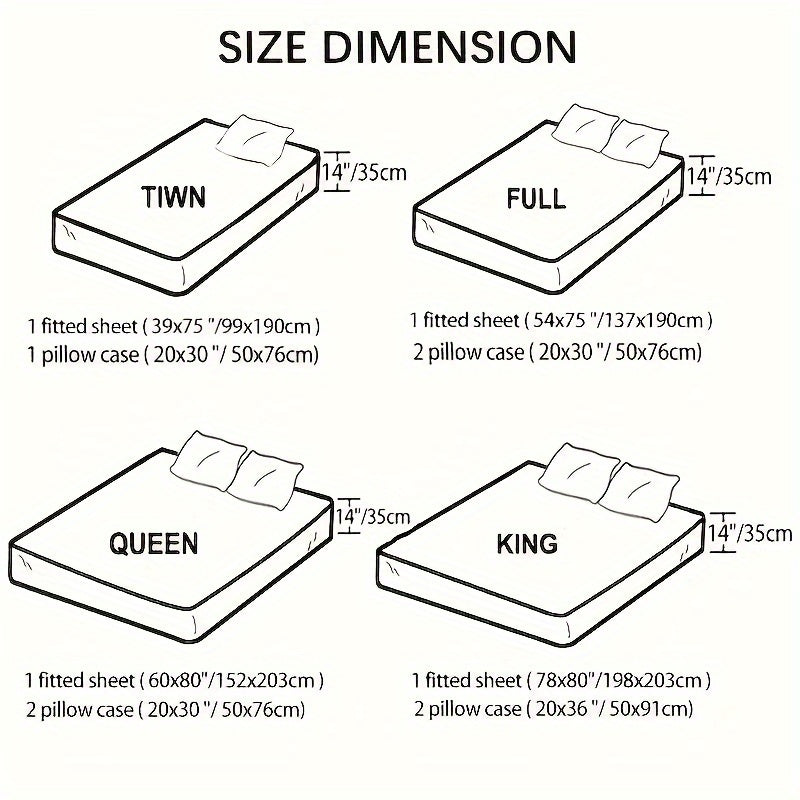 Juego de 2 sábanas ajustadas con diseño de cuadrícula roja en 3D, juego de ropa de cama con bolsillos profundos