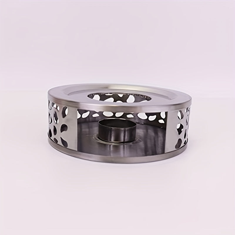 Hollow Design Candle Holder for Stainless Steel Teapot, Electric-Free Beverage Warmer