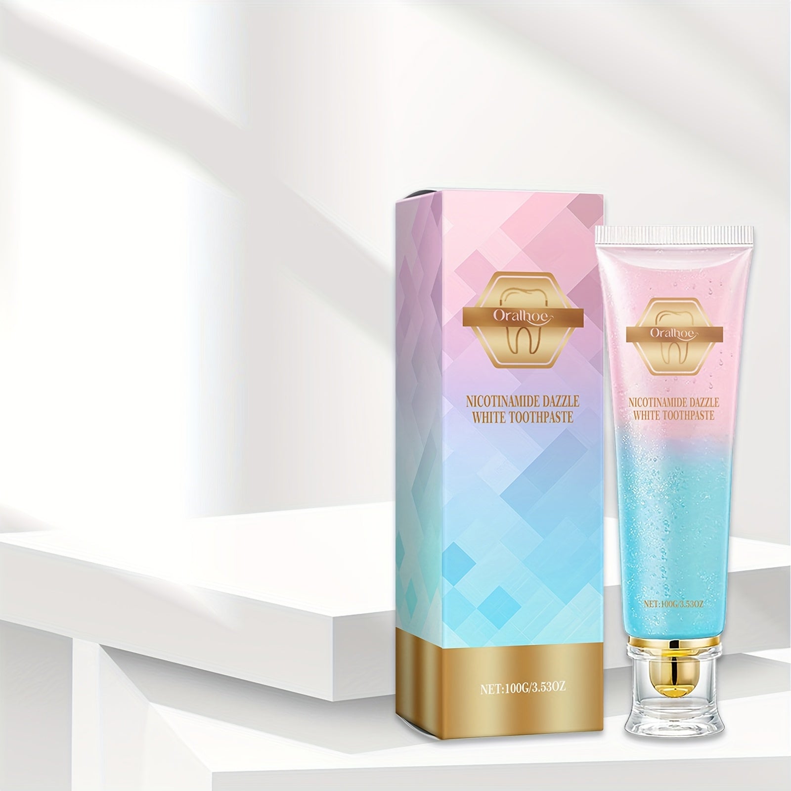 Whitening Toothpaste 100g Deep Clean Fresh Breath Peppermint Aloe