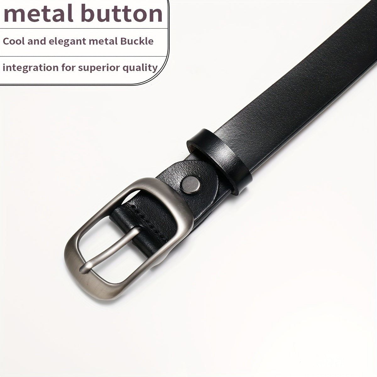 Women's Cowhide Leather Waist Belt for Jeans and Pants Stylish and Versatile