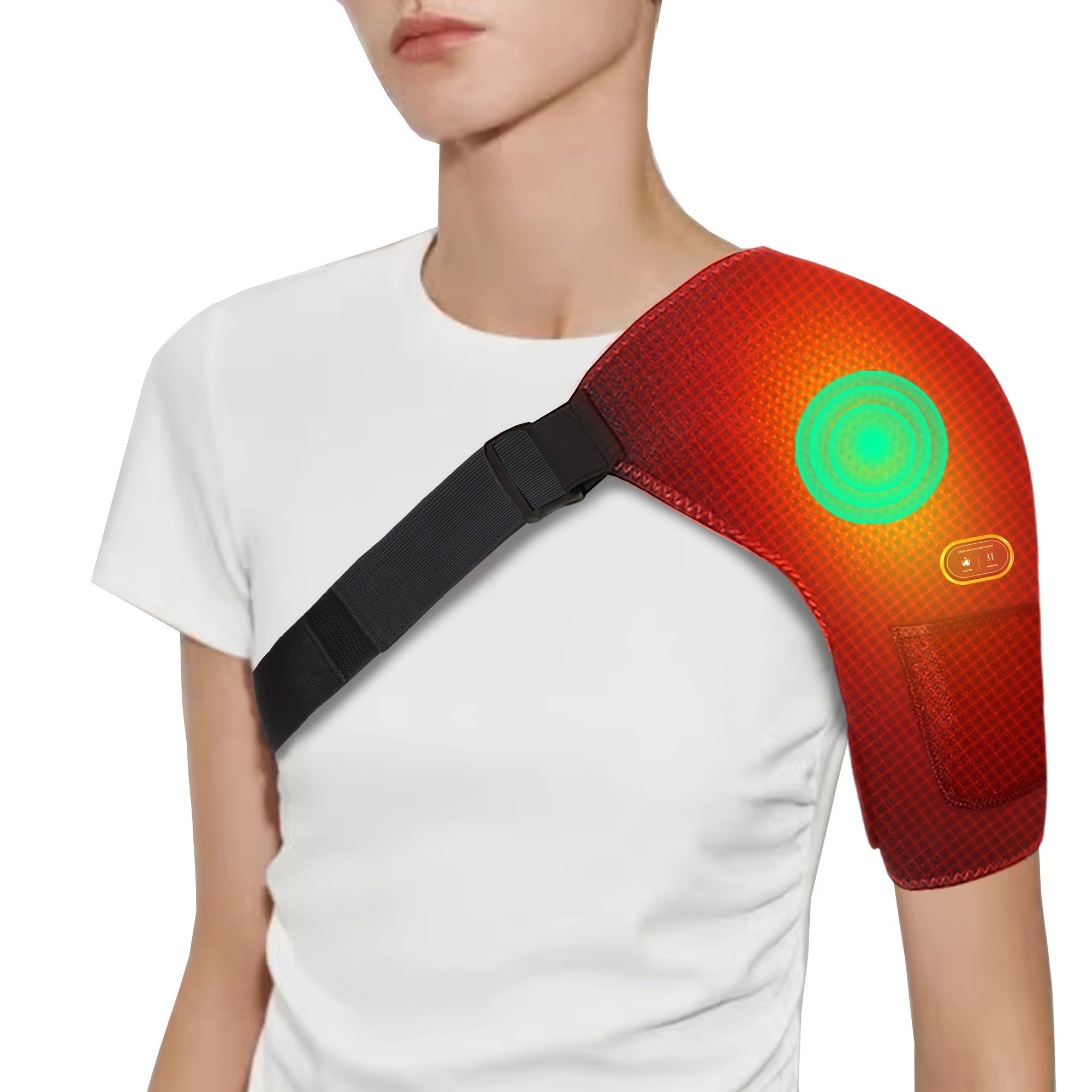 AIELEPH USB yelka massajchisi, isitish, vibratsiya va barcha jinslar uchun sozlanadigan harorat bilan.