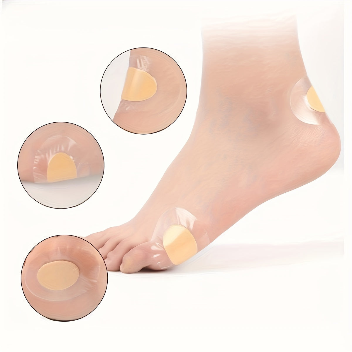 Unisex Gel Heel Pads 30 Pack Waterproof Soft Comfortable Protective Footwear